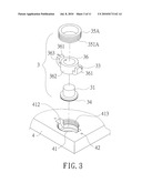 Embedding type solder point-free combination structure of LED beads with substrate or lamp body diagram and image