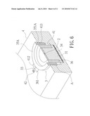 Embedding type solder point-free combination structure of LED beads with substrate or lamp body diagram and image