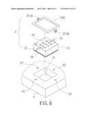 Embedding type solder point-free combination structure of LED beads with substrate or lamp body diagram and image