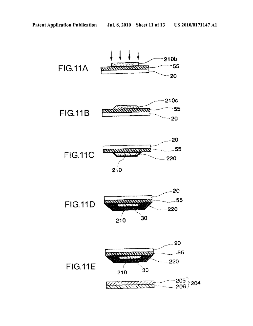 Method of Manufacturing Organic Electroluminescent Device and Organic Electroluminescent Device - diagram, schematic, and image 12