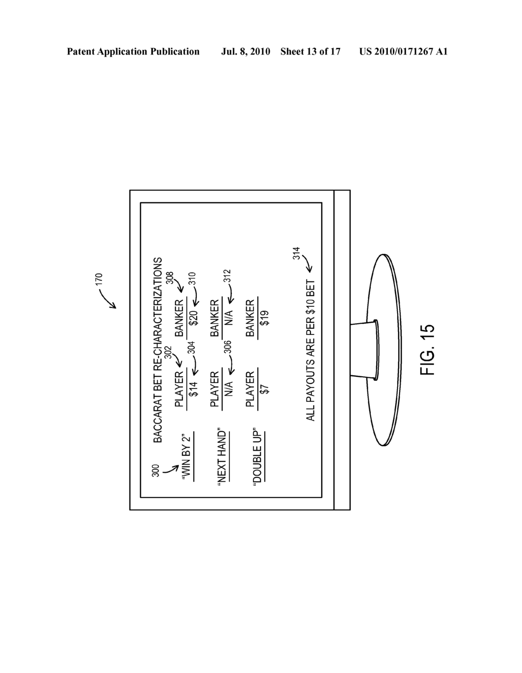 RECHARACTERIZATION OF BETS AT TABLE GAMES - diagram, schematic, and image 14