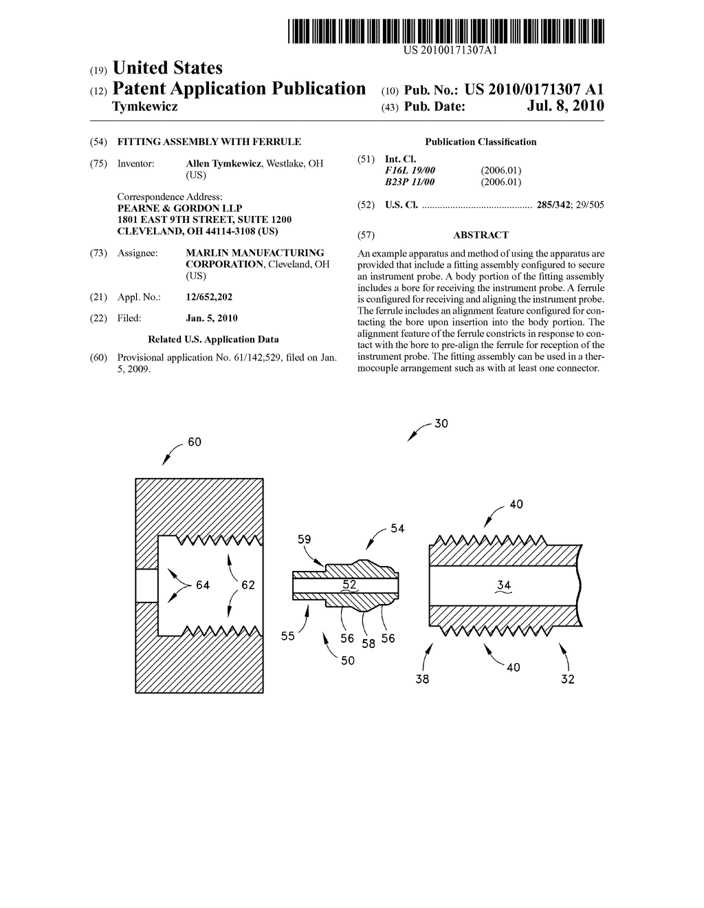 FITTING ASSEMBLY WITH FERRULE - diagram, schematic, and image 01