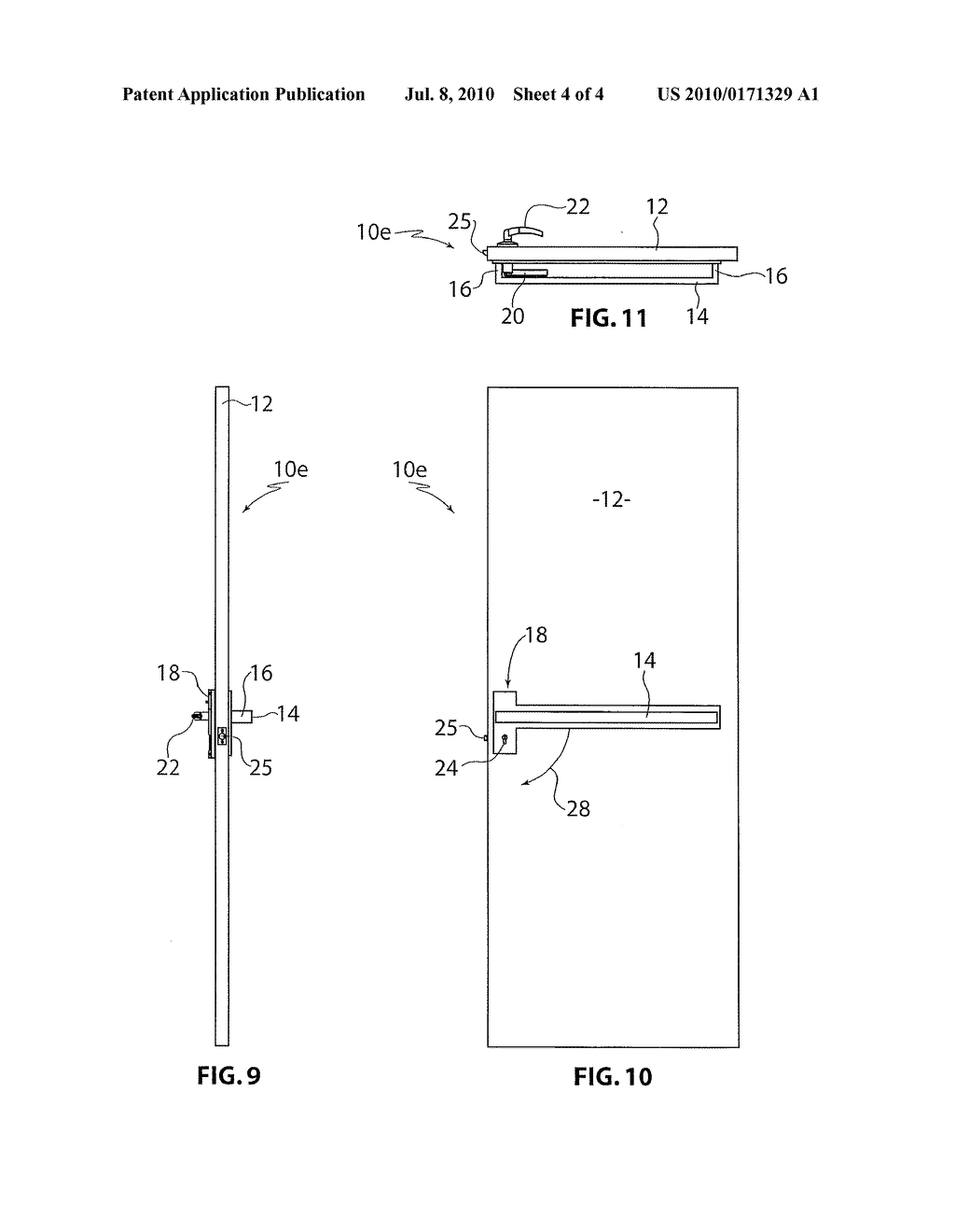 Lever and Pull Handle Arrangement for a Door - diagram, schematic, and image 05