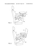 SEAT PROVIDED WITH A PIVOTING DISPLAY SCREEN diagram and image