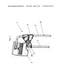 BRACKET SYSTEM ADAPTED FOR USE IN A RAISING AND LOWERING MECHANISM OF AN ADJUSTABLE HEADREST OF A VEHICLE SEAT diagram and image