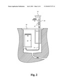 AIRCRAFT SERVICE PIT WITH A GROUND POWER UNIT diagram and image