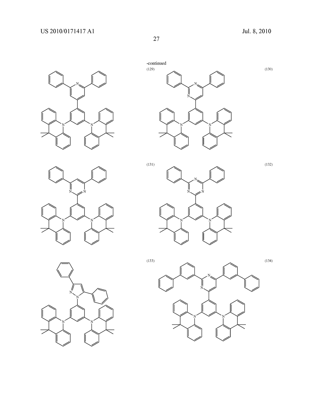 CHARGE TRANSPORT MATERIAL AND ORGANIC ELECTROLUMINESCENCE DEVICE - diagram, schematic, and image 29