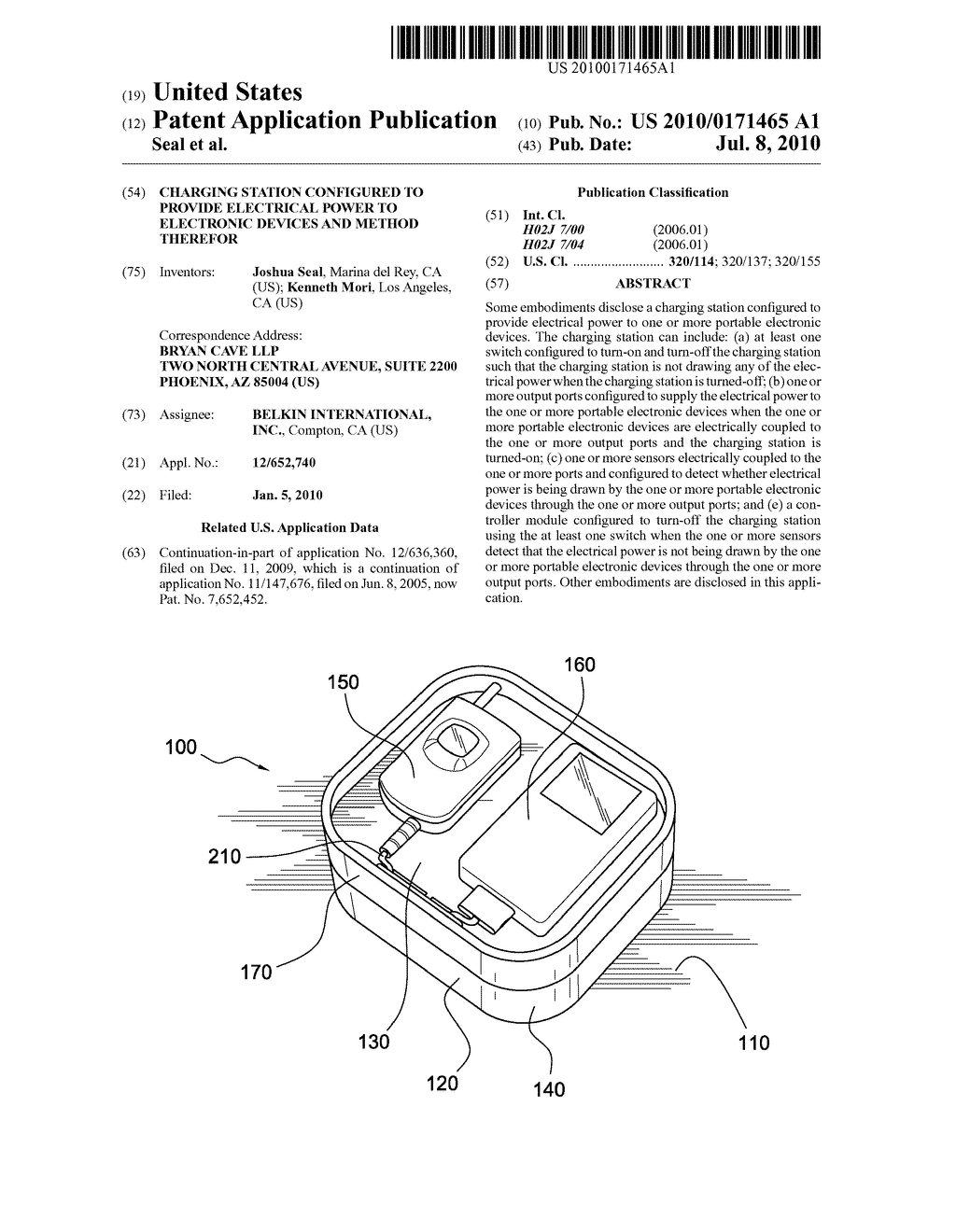 Charging Station Configured To Provide Electrical Power to Electronic Devices And Method Therefor - diagram, schematic, and image 01