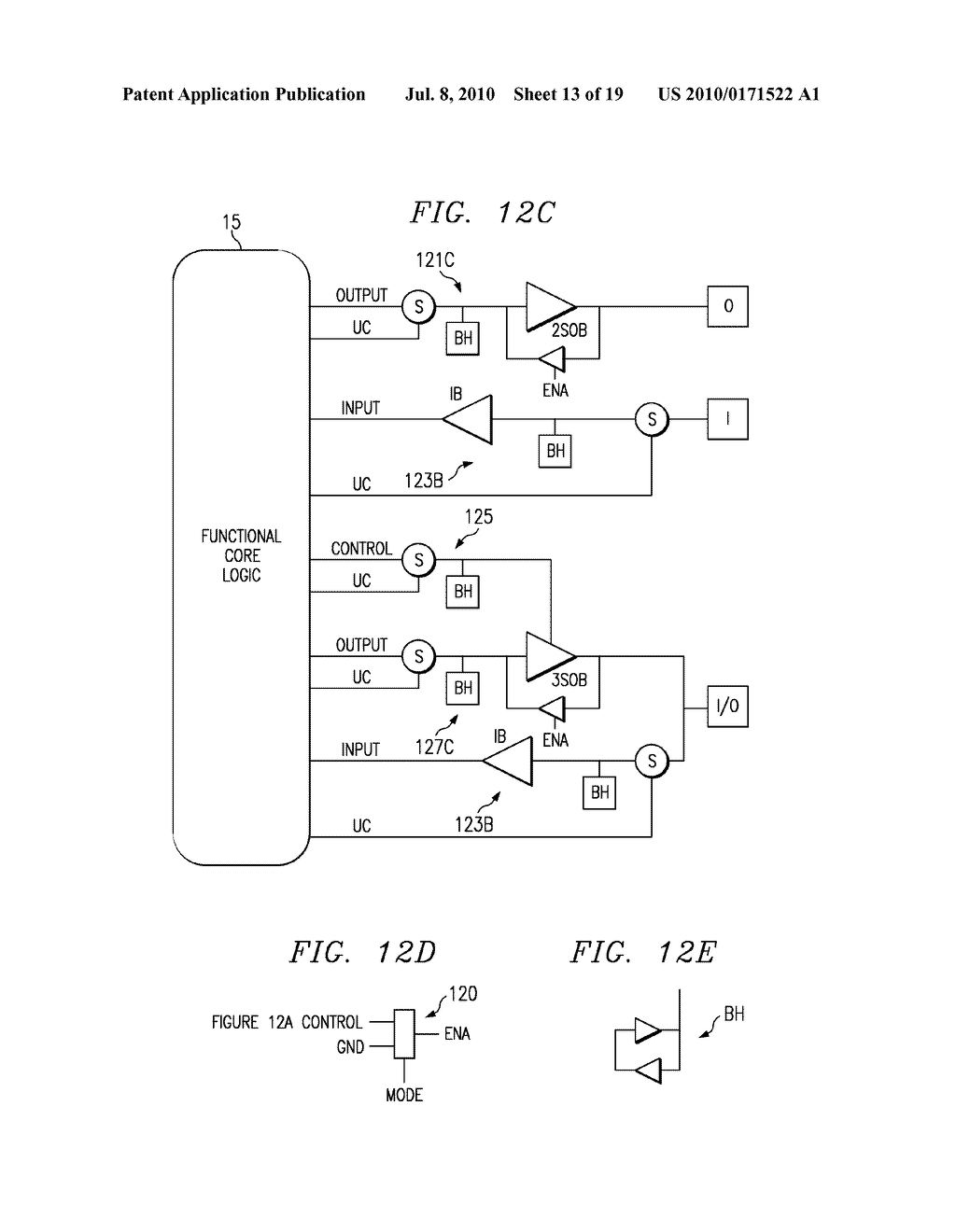 IC OUTPUT SIGNAL PATH WITH SWITCH, BUS HOLDER, AND BUFFER - diagram, schematic, and image 14