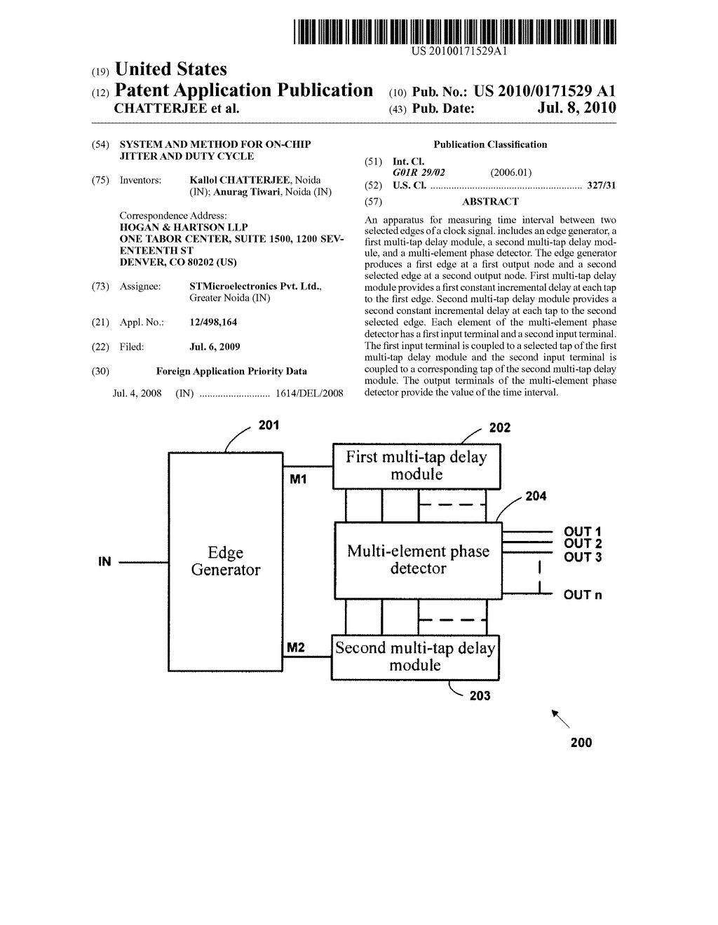 SYSTEM AND METHOD FOR ON-CHIP JITTER AND DUTY CYCLE - diagram, schematic, and image 01