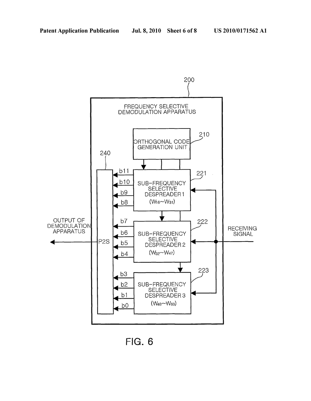 APPARATUS AND METHOD FOR MODULATION AND DEMODULATION USING FREQUENCY SELECTIVE BASEBAND - diagram, schematic, and image 07