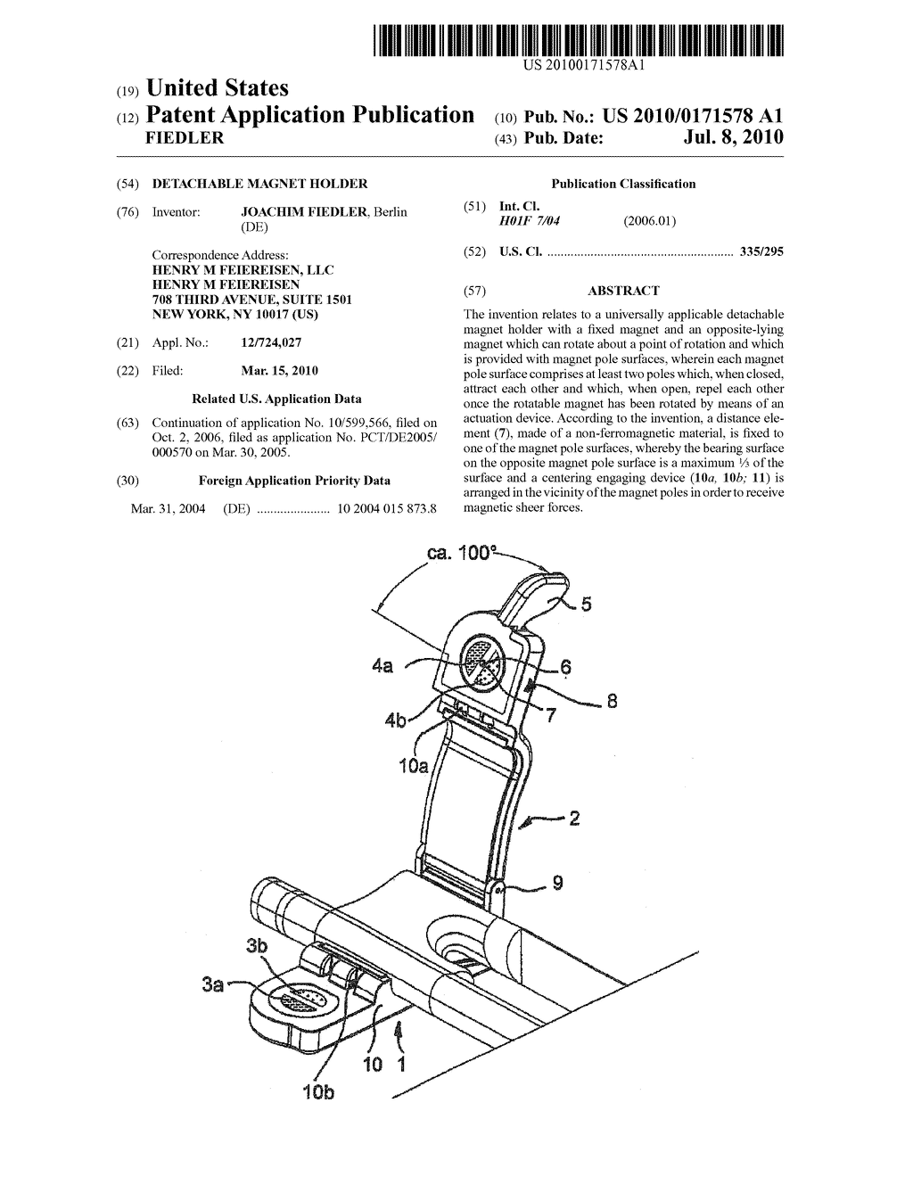 DETACHABLE MAGNET HOLDER - diagram, schematic, and image 01