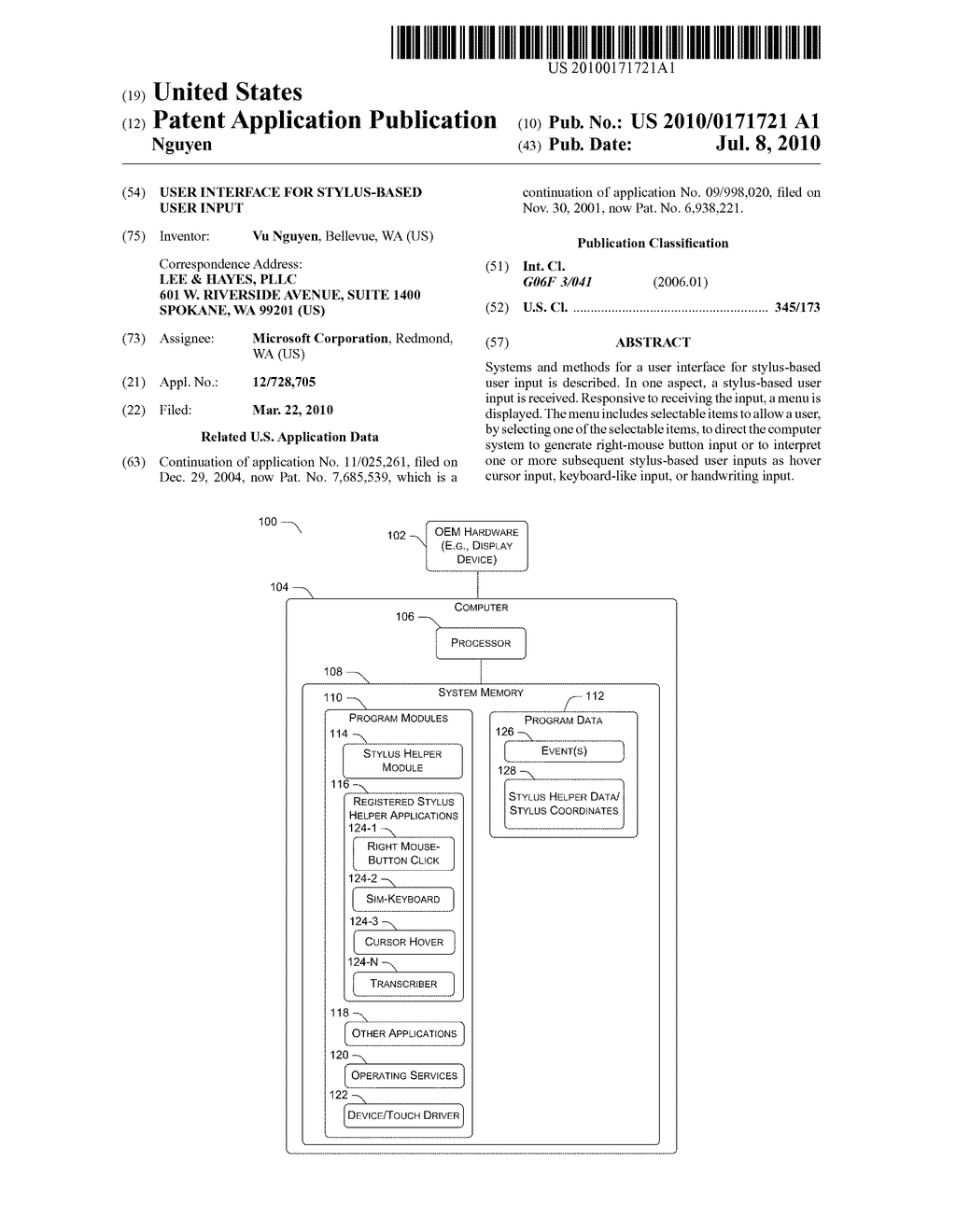 User Interface for Stylus-Based User Input - diagram, schematic, and image 01