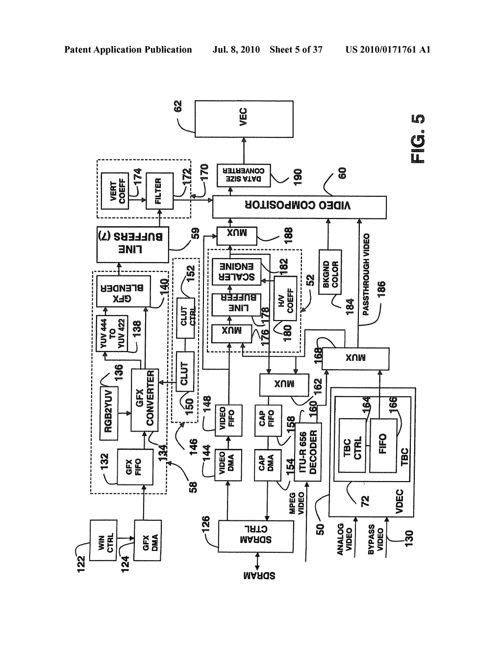 GRAPHICS DISPLAY SYSTEM WITH ANTI-FLUTTER FILTERING AND VERTICAL SCALING FEATURE - diagram, schematic, and image 06