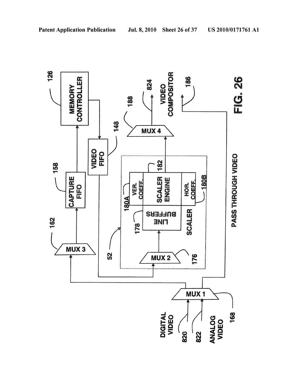 GRAPHICS DISPLAY SYSTEM WITH ANTI-FLUTTER FILTERING AND VERTICAL SCALING FEATURE - diagram, schematic, and image 27