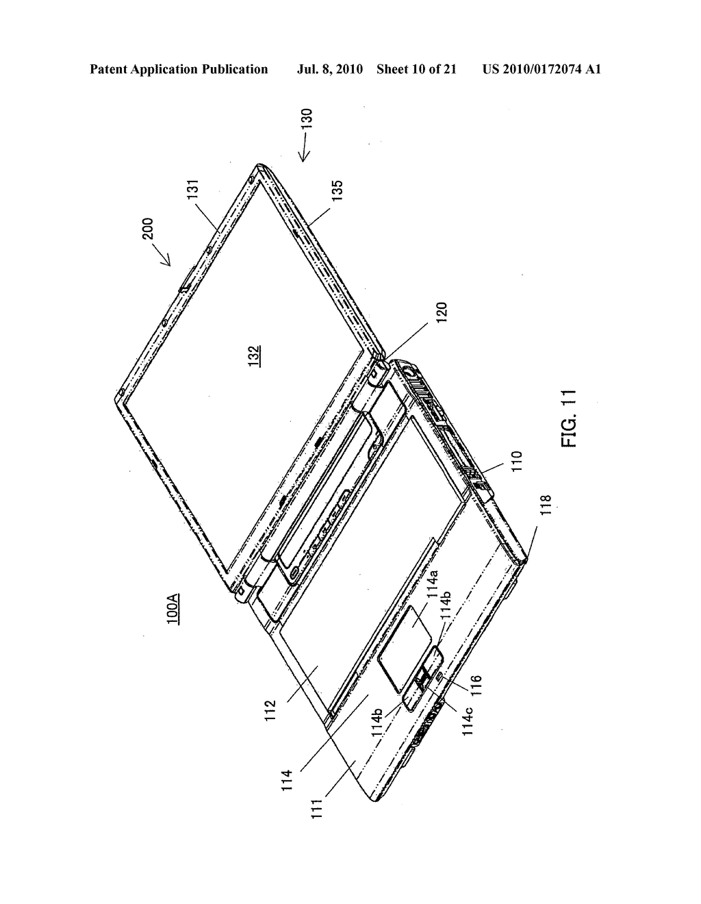 Electronic apparatus having lock unit - diagram, schematic, and image 11