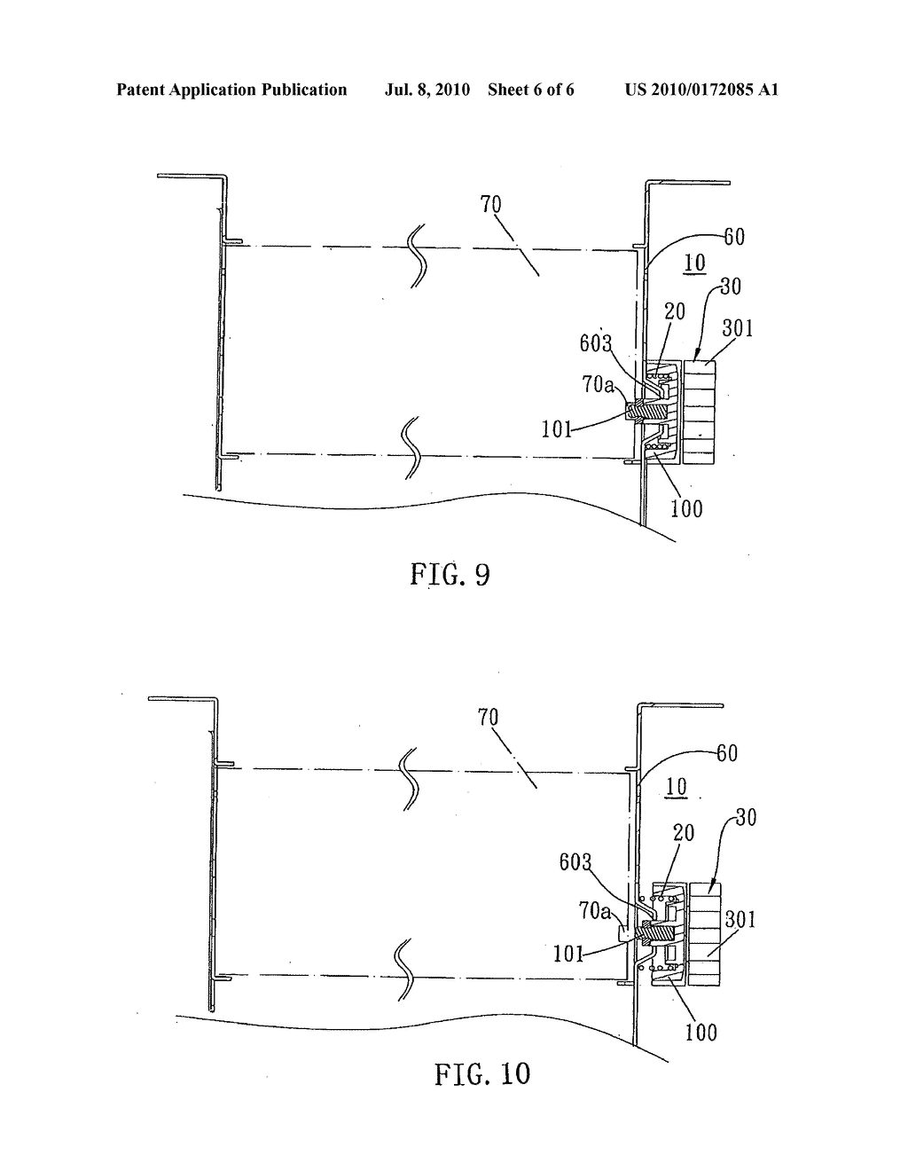 Fastening device for computer read/write or storage device - diagram, schematic, and image 07