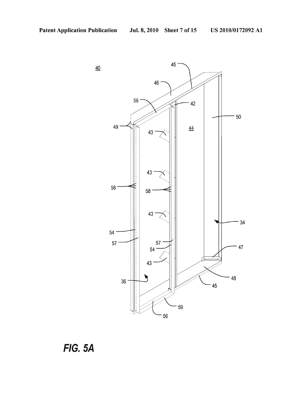 ELECTRONIC EQUIPMENT ENCLOSURE WITH SIDE-TO-SIDE AIRFLOW CONTROL SYSTEM - diagram, schematic, and image 08