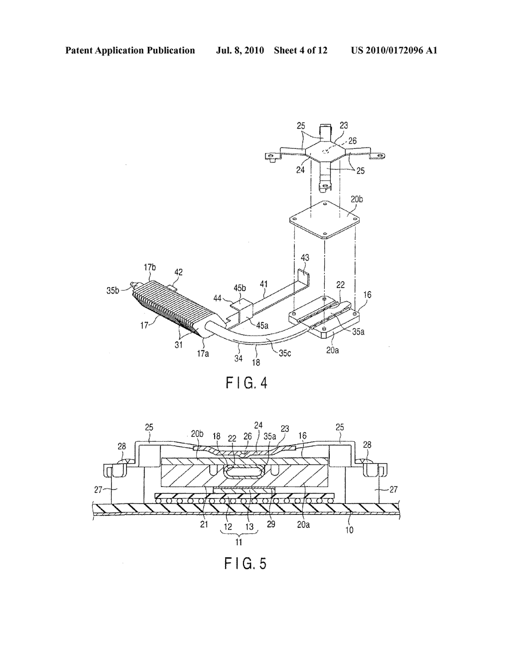 Cooling Device for Cooling A Heat-Generating Component, and Electronic Apparatus Having the Cooling Device - diagram, schematic, and image 05