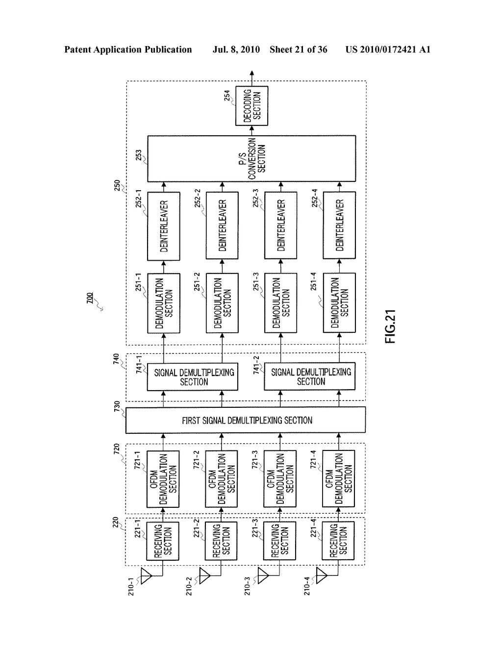 MIMO RECEIVER AND MIMO COMMUNICATION SYSTEM - diagram, schematic, and image 22