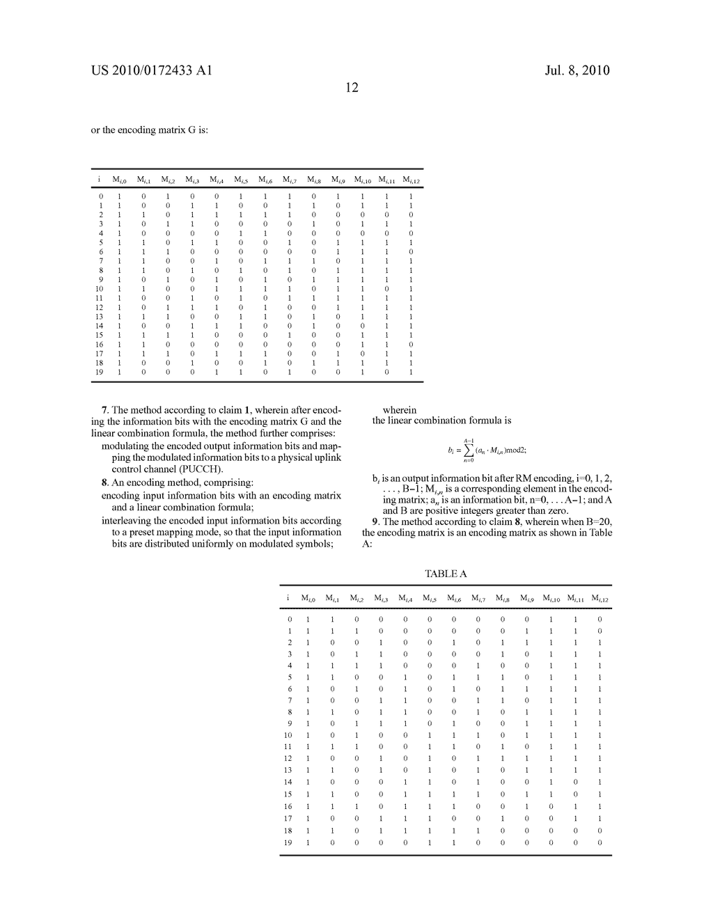 ENCODING METHOD AND APPARATUS - diagram, schematic, and image 20