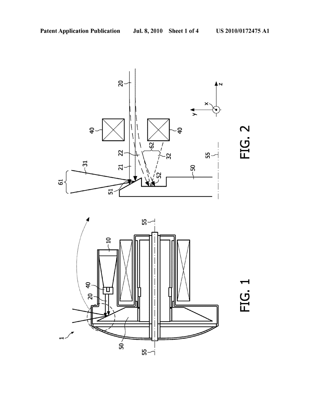 FAST DOSE MODULATION USING Z-DEFLECTION IN A ROTARING ANODE OR ROTARING FRAME TUBE - diagram, schematic, and image 02