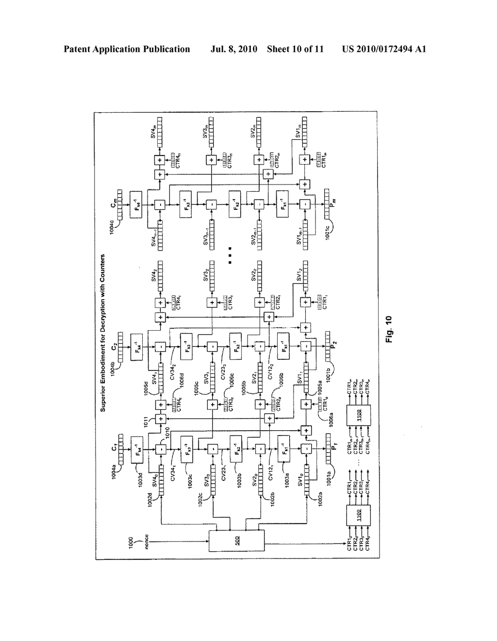 ENCRYPTING A PLAINTEXT MESSAGE WITH AUTHENTICAION - diagram, schematic, and image 11