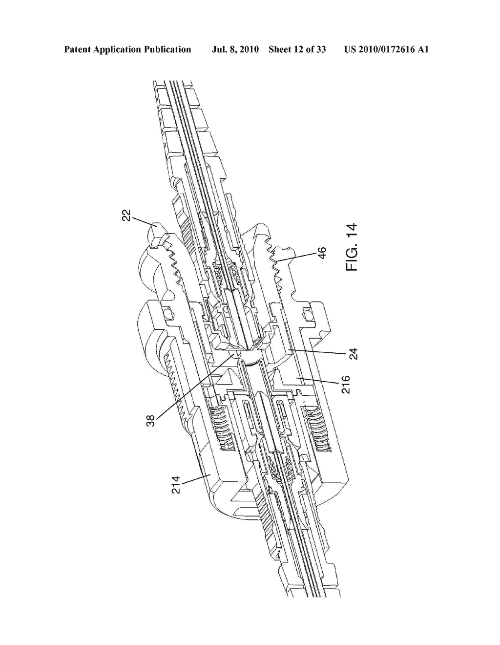 MECHANICAL INTERFACE CONVERTER FOR MAKING NON-RUGGEDIZED FIBER OPTIC CONNECTORS COMPATIBLE WITH A RUGGEDIZED FIBER OPTIC ADAPTER - diagram, schematic, and image 13