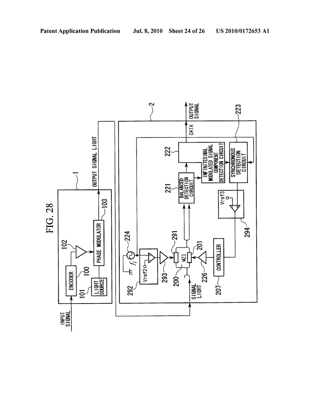 Optical Transmission System, Optical Transmitter for Optical Transmission System, and Optical Receiver for Optical Transmission System - diagram, schematic, and image 25