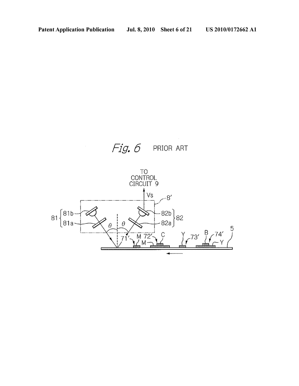 HIGH ACCURACY MULTI-COLOR IMAGE FORMING APPARATUS AND METHOD FOR DETECTING POSITIONING COLOR IMAGE PATTERNS - diagram, schematic, and image 07