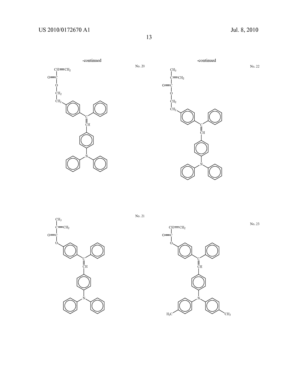 ELECTROPHOTOGRAPHIC PHOTORECEPTOR, IMAGE FORMING APPARATUS AND PROCESS CARTRIDGE THEREFOR USING THE ELECTROPHOTOGRAPHIC PHOTORECEPTOR - diagram, schematic, and image 22