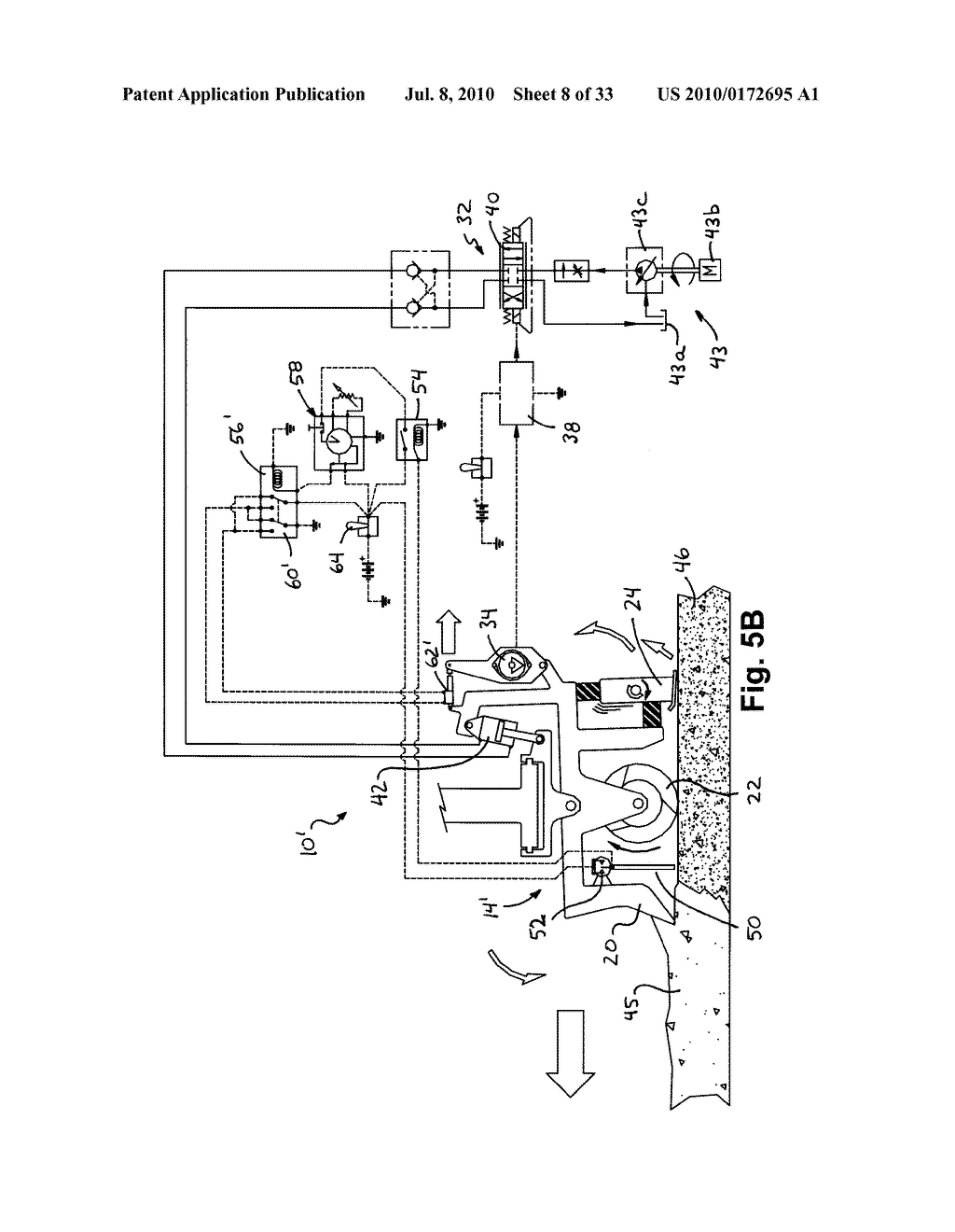 APPARATUS AND METHOD FOR IMPROVING THE CONROL OF A CONCRETE SCREED HEAD ASSEMBLY - diagram, schematic, and image 09