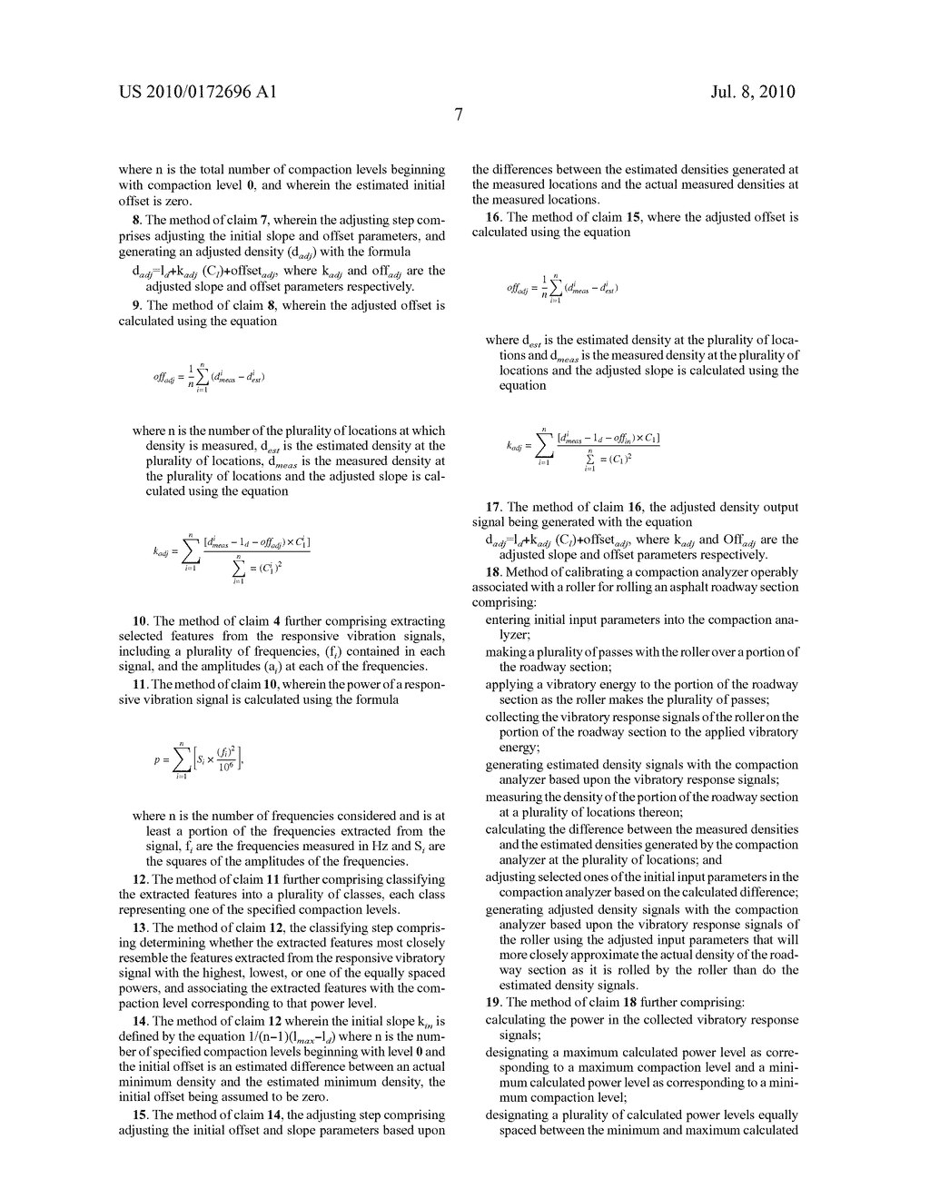 Method and apparatus for compaction of roadway materials - diagram, schematic, and image 13