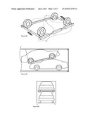 CAR SUPPORT FRAME WITH TYRE PROTECTION BARRIER diagram and image