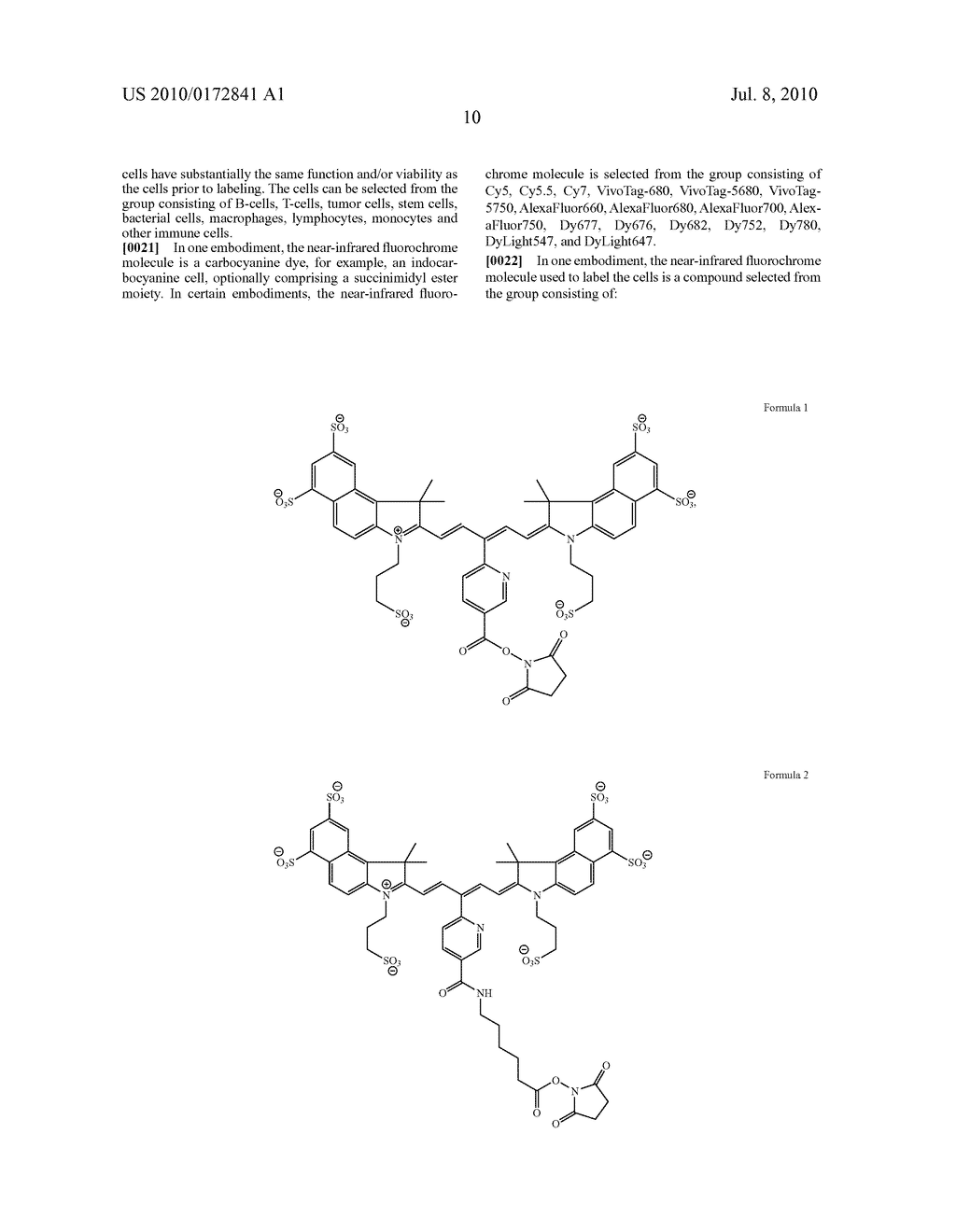 VIABLE NEAR-INFRARED FLUOROCHROME LABELED CELLS AND METHODS OF MAKING AND USING THE SAME - diagram, schematic, and image 13