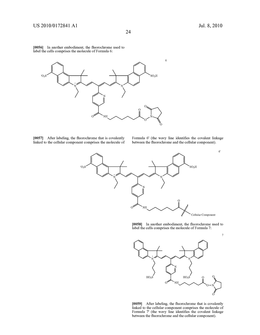 VIABLE NEAR-INFRARED FLUOROCHROME LABELED CELLS AND METHODS OF MAKING AND USING THE SAME - diagram, schematic, and image 27