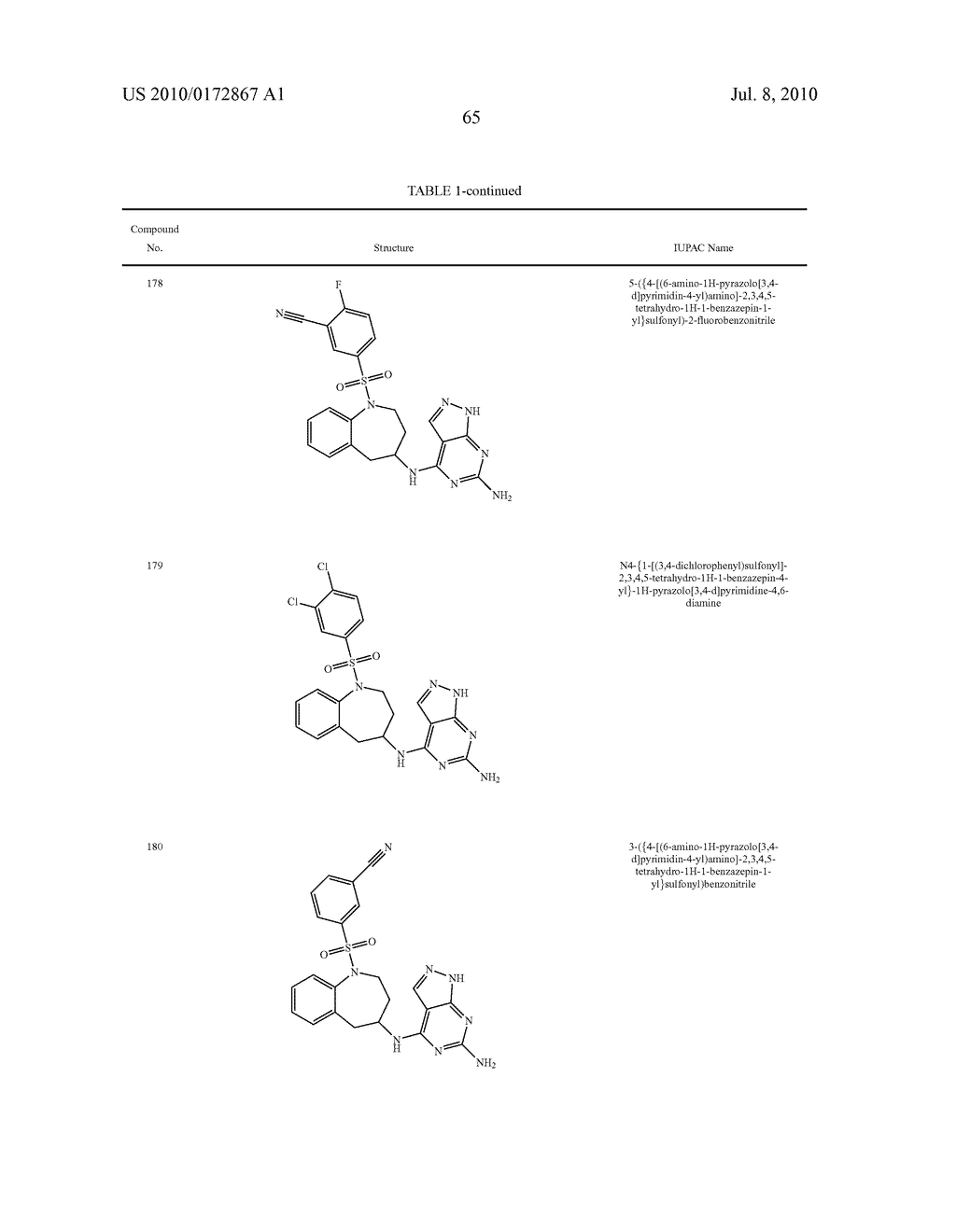 SUBSTITUTED 1H-PYRAZOLO[3,4-D]PYRIMIDINE-6-AMINE COMPOUNDS - diagram, schematic, and image 66