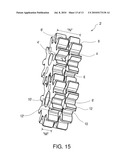 OFF-SET GEARS AND METHODS OF USING OFF-SET GEARS FOR PRODUCING CUSHIONING MATERIAL diagram and image