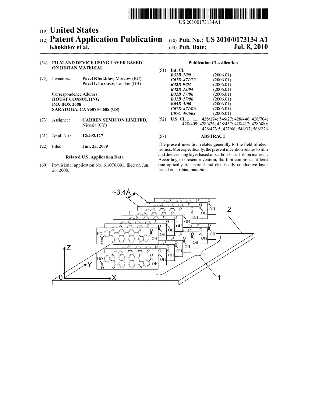 Film and Device Using Layer Based on Ribtan Material - diagram, schematic, and image 01