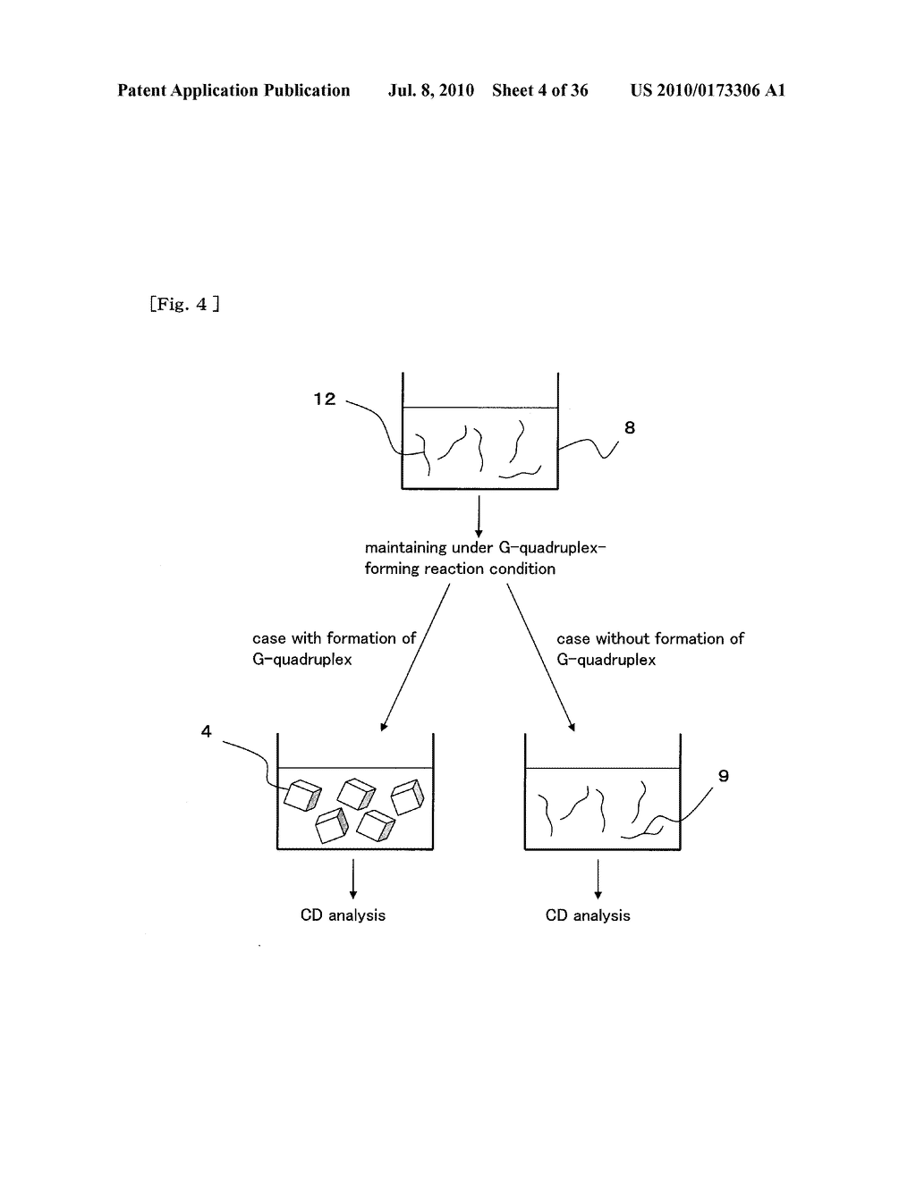 METHOD FOR DETECTING G-QUADRUPLEX, METHOD FOR DETECTING G-QUADRUPLEX-FORMING DNA AND METHOD FOR DETERMINING TELOMERASE ACTIVITY - diagram, schematic, and image 05