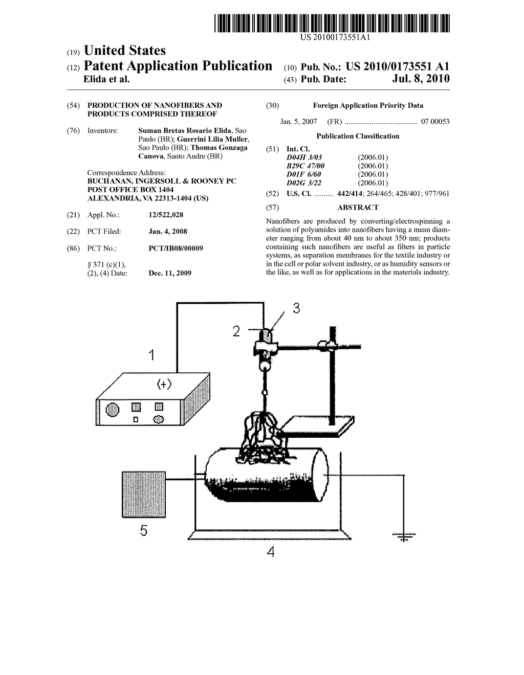 PRODUCTION OF NANOFIBERS AND PRODUCTS COMPRISED THEREOF - diagram, schematic, and image 01