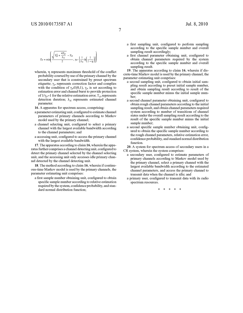 METHOD AND APPARATUS FOR SPECTRUM ACCESS OF SECONDARY USERS IN COGNITIVE RADIO SYSTEM - diagram, schematic, and image 12