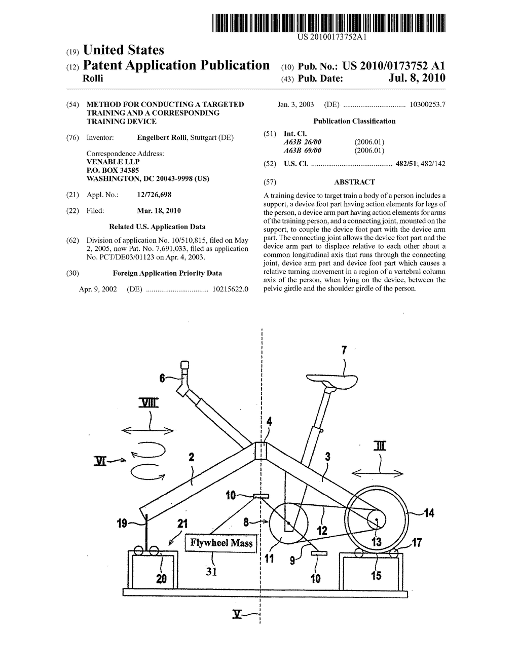 METHOD FOR CONDUCTING A TARGETED TRAINING AND A CORRESPONDING TRAINING DEVICE - diagram, schematic, and image 01