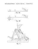 Exercise device with flexible support elements diagram and image