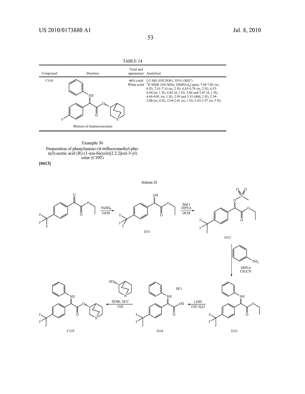 ALKALOID AMINOESTER DERIVATIVES AND MEDICINAL COMPOSITION THEREOF - diagram, schematic, and image 54