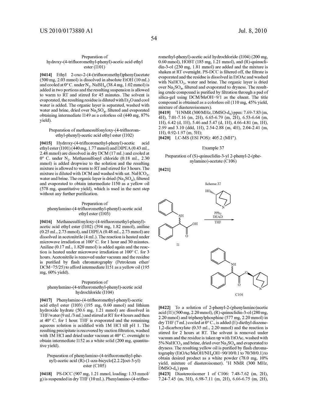 ALKALOID AMINOESTER DERIVATIVES AND MEDICINAL COMPOSITION THEREOF - diagram, schematic, and image 55