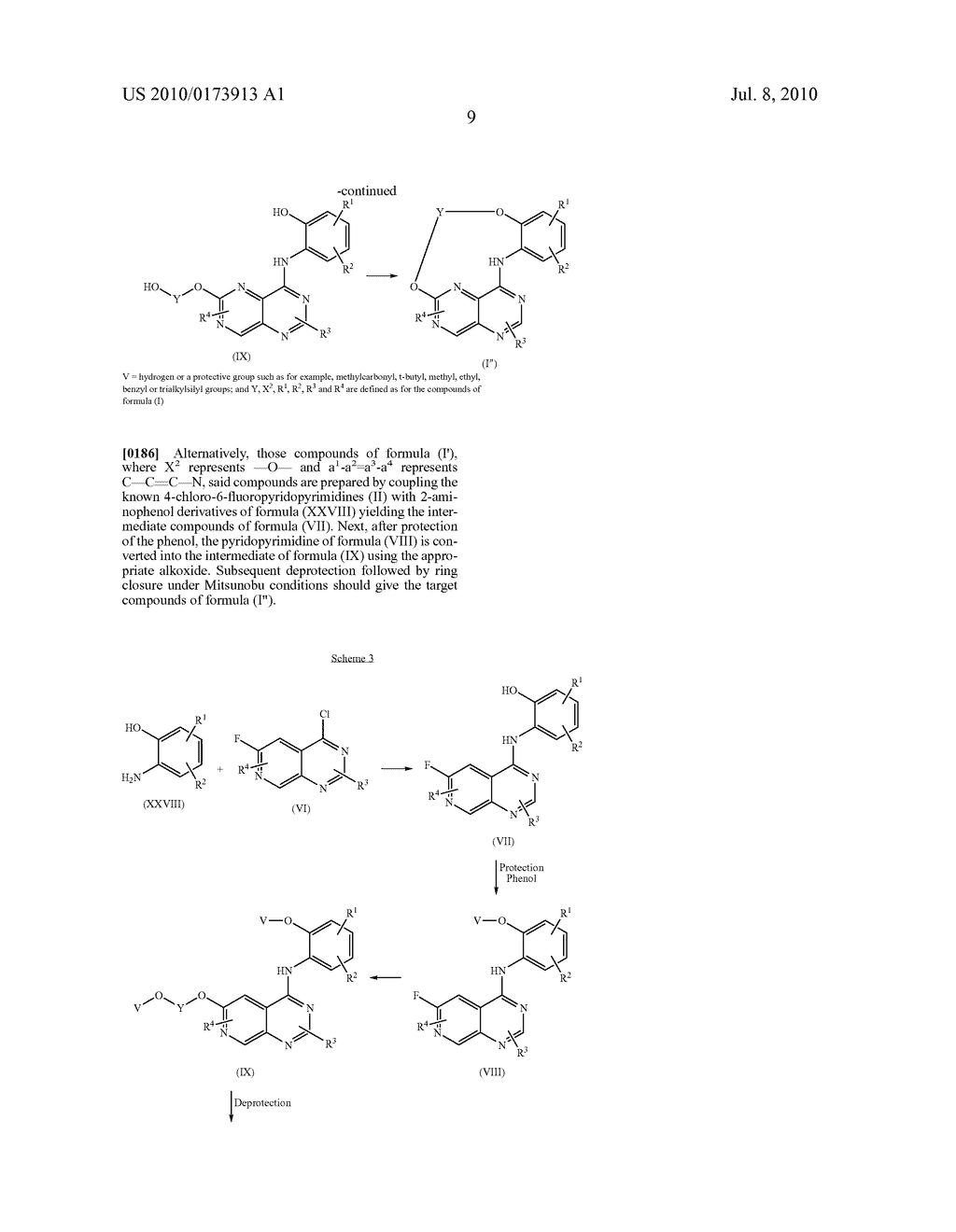 PYRIDO-AND PYRIMIDOPYRIMIDINE DERIVATIVES AS ANTI-PROLIFERATIVE AGENTS - diagram, schematic, and image 10