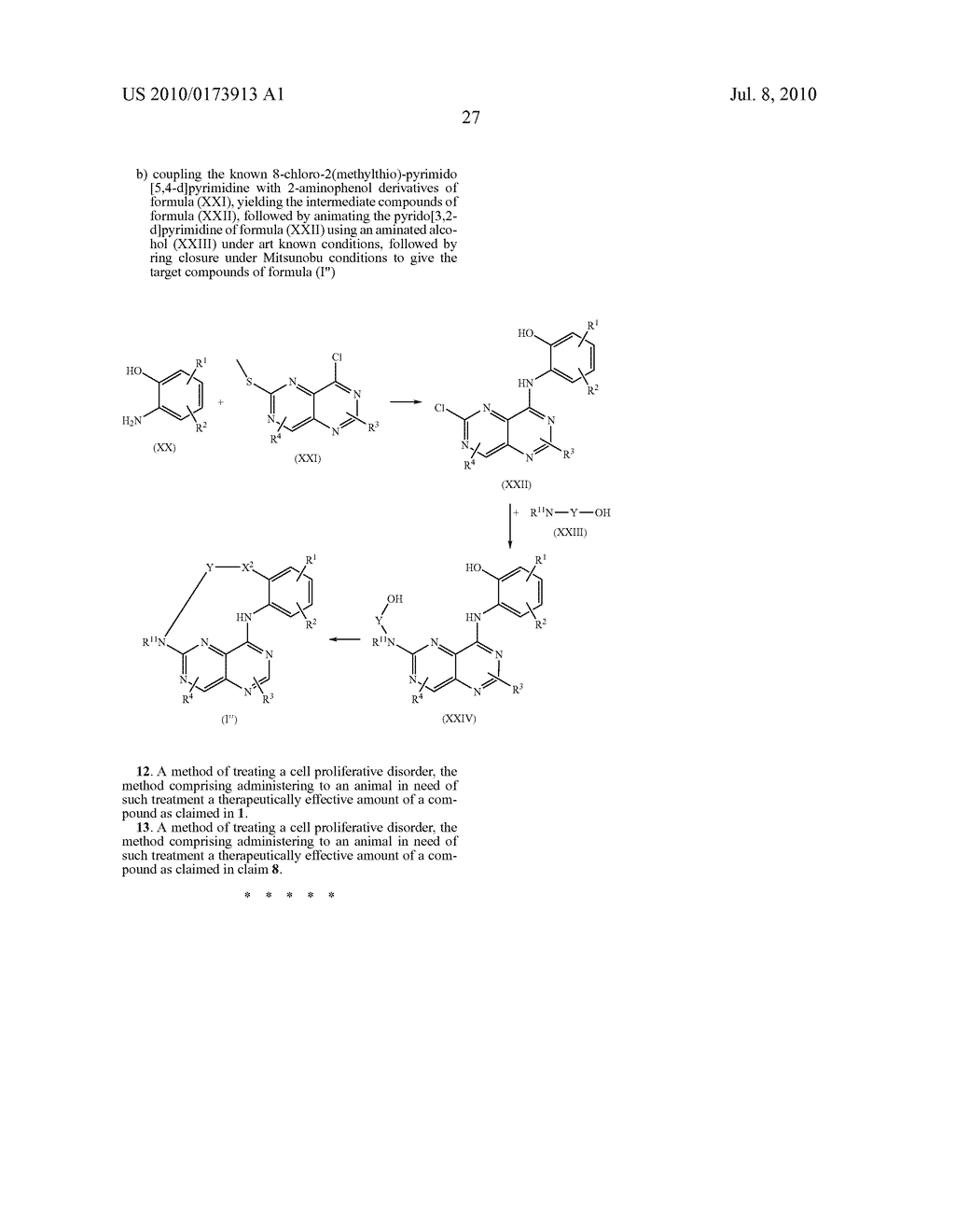 PYRIDO-AND PYRIMIDOPYRIMIDINE DERIVATIVES AS ANTI-PROLIFERATIVE AGENTS - diagram, schematic, and image 28