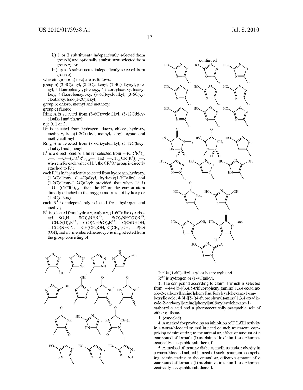 COMPOUNDS FOR THE INHIBITION OF DGAT1 ACTIVITY - diagram, schematic, and image 18