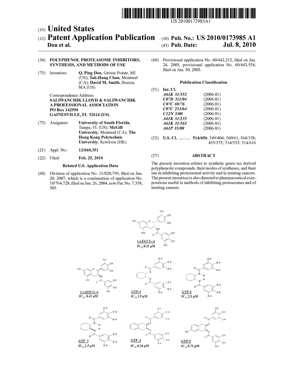 Polyphenol proteasome inhibitors, synthesis, and methods of use - diagram, schematic, and image 01